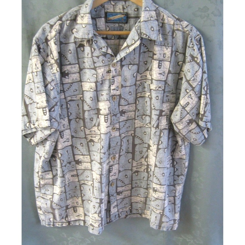 Pineapple Connection Vintage Classics Hawaiian Shirt Size Large